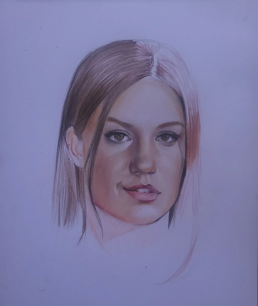 "Adèle Exarchopoulos"Portrait réalisé à la mine de plomb - Conservé en Vendée(85)