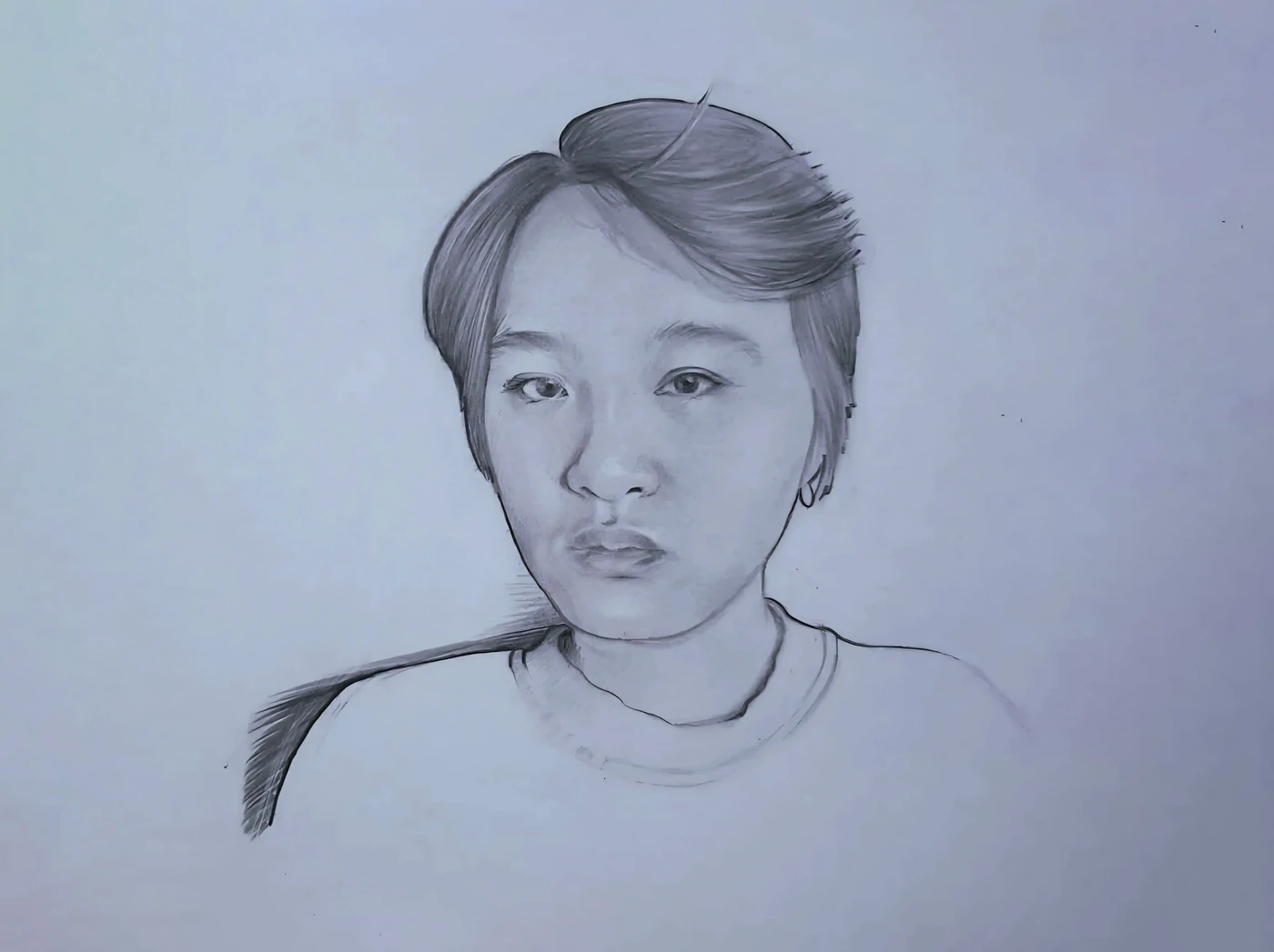 "Rosalie Nguyen"Portrait réalisé à la mine de plomb - Conservé en Vendée(85)